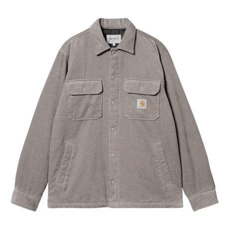 Carhartt WIP Whitsome Cord Shirt Jacket Misty Grey Frot