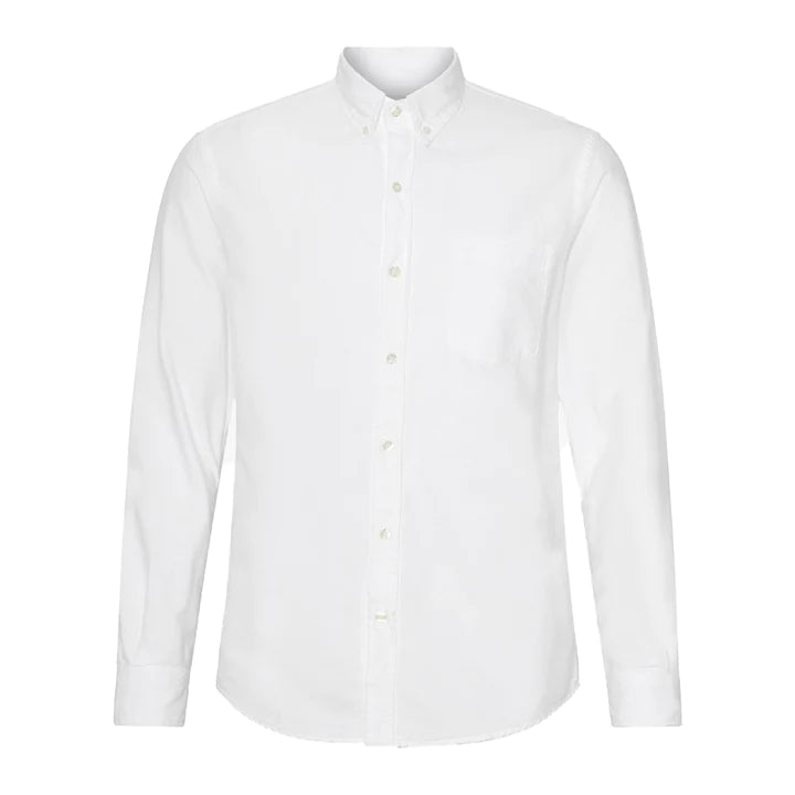 Colorful Standard Organic Cotton Oxford Shirt Optical White Front Image