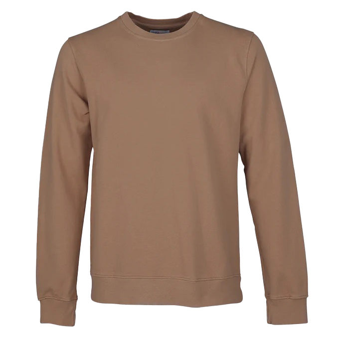 Organic Crew Sweat Sahara Camel