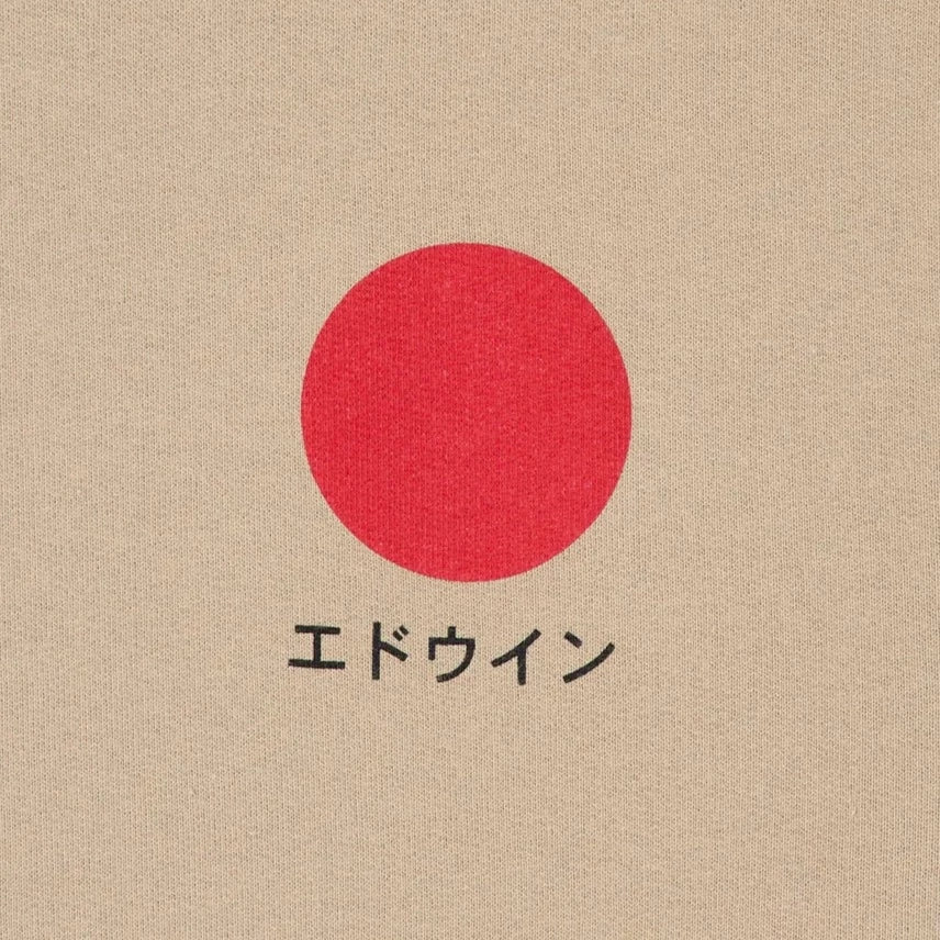 Edwin Japanese Sun Sweat White Pepper Front Logo Image