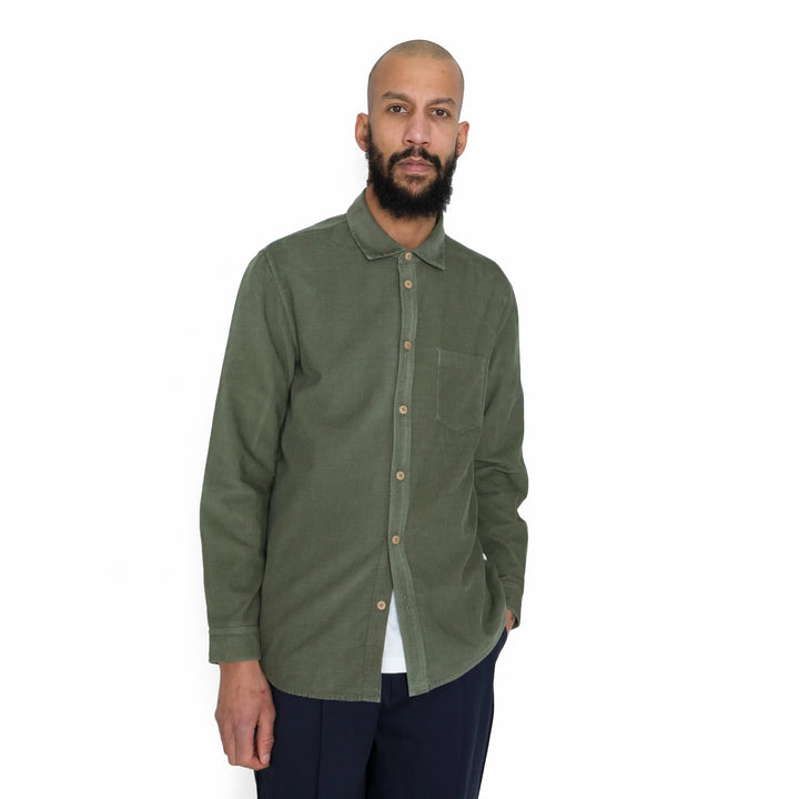 Direction Babycord Shirt Olive