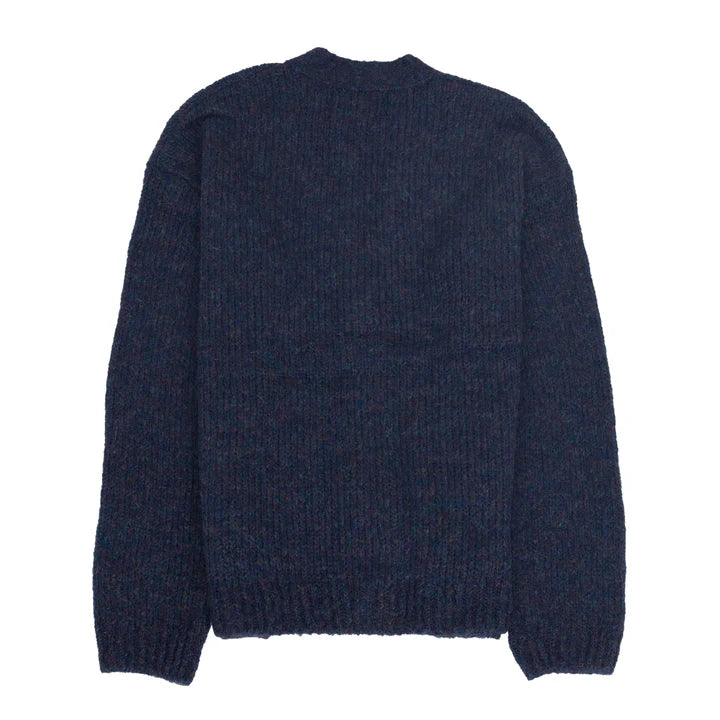 Folk Signal Cardigan Smoke Blue Back