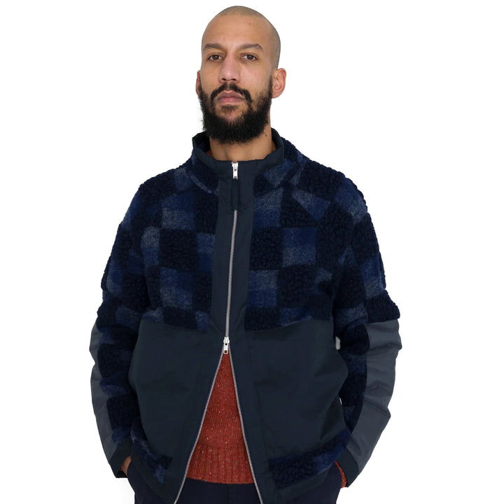 Signal Fleece Navy Checkerboard Navy