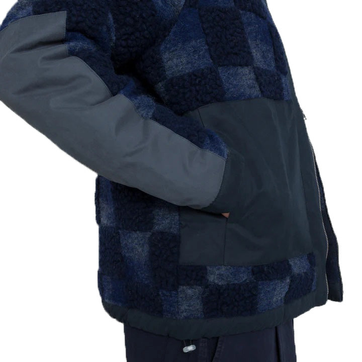 Signal Fleece Navy Checkerboard Navy