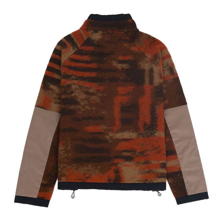 Folk Signal Fleece Multi Jacquard Rust Back