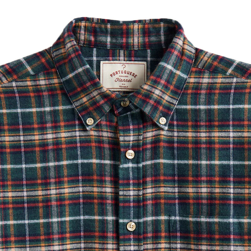 Forest Train B/D Check Shirt Green