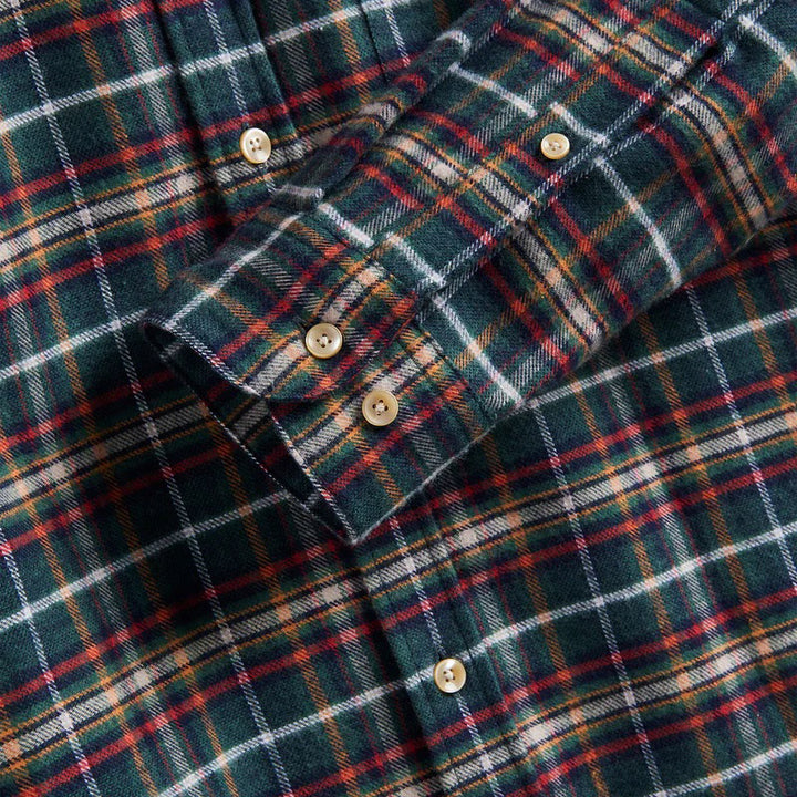 Forest Train B/D Check Shirt Green