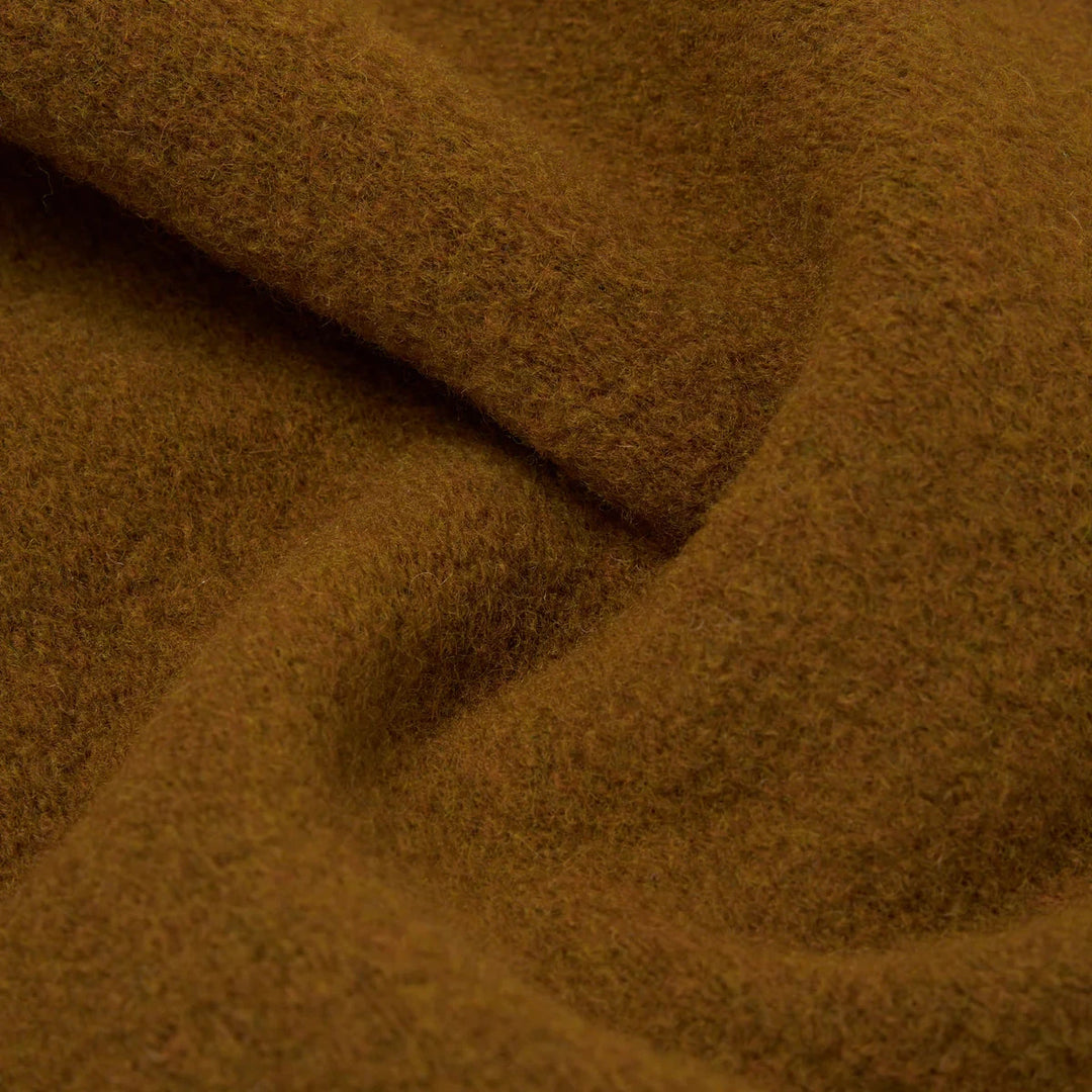 Field Jacket Mustard Wool Fleece Fabric