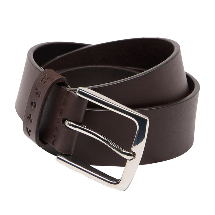 Forever Buffalo Grain Leather Belt Dark Brown