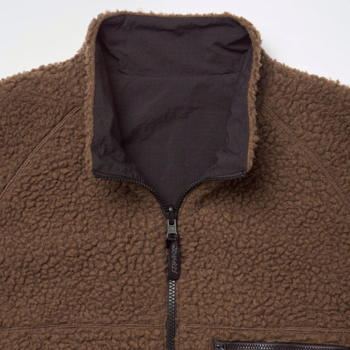 Gramicci Reversible Sherpa Jacket Dark Brown/Black