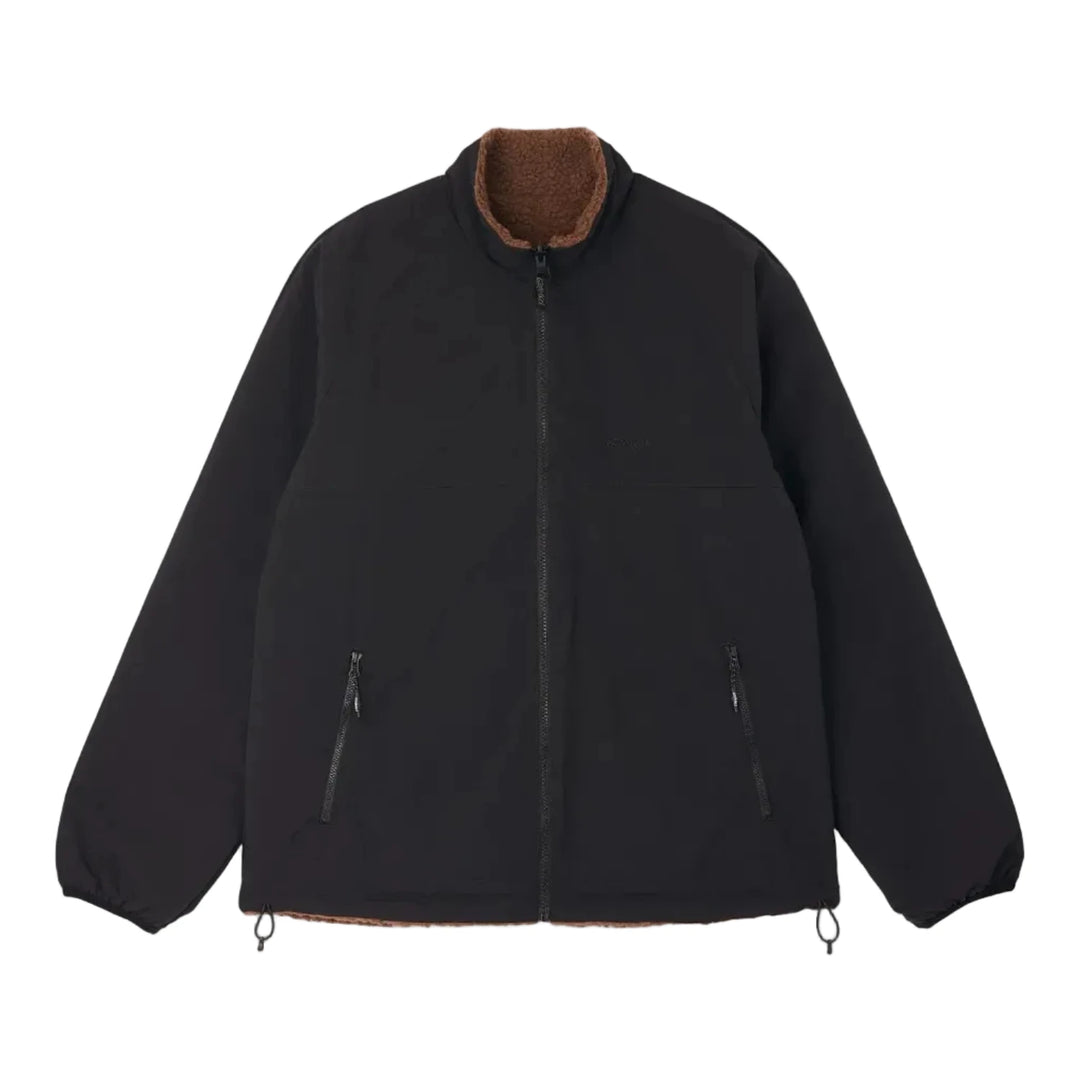 Gramicci Reversible Sherpa Jacket Dark Brown/Black Reverse Side