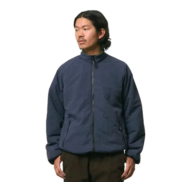 Gramicci Reversible Sherpa Jacket Olive/Navy Reverse Model