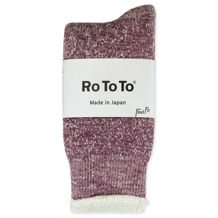 Double Face Crew Socks Grape