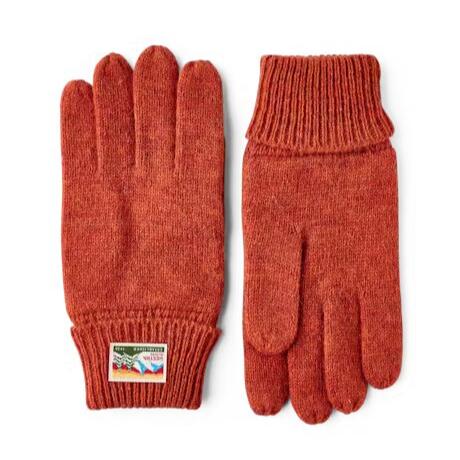 HESTRA Ragwool Gloves Brick Red