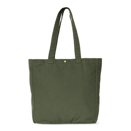 Carhartt WIP Bayfield Tote Dearborn Canvas Tarragon Rinsed Back Image