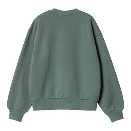 Carhartt WIP Womens Casey Sweatshirt Silver Pine / Silver Back