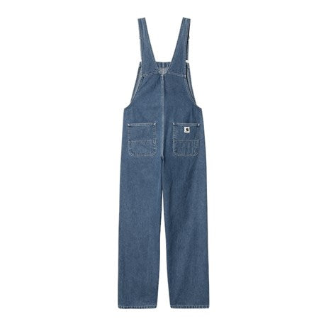 Carhartt WIP Womens Bib Overall Straight Blue Stone Wash Back