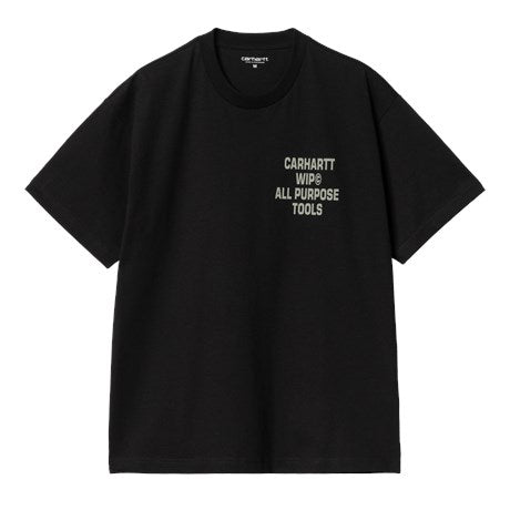 Carhartt WIP Cross Screw Tee  Black Front Image