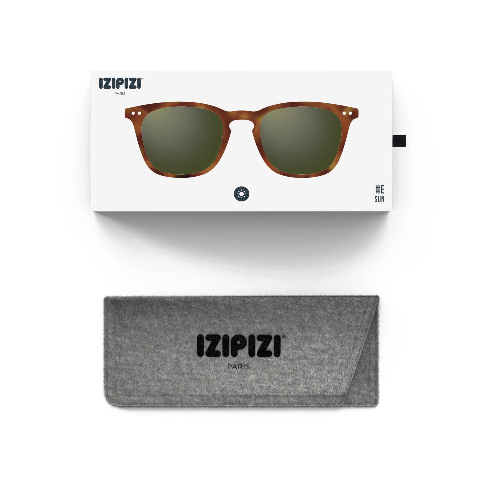 Izipizi Sunglasses #E Sunglasses Havana Box Pouch Image