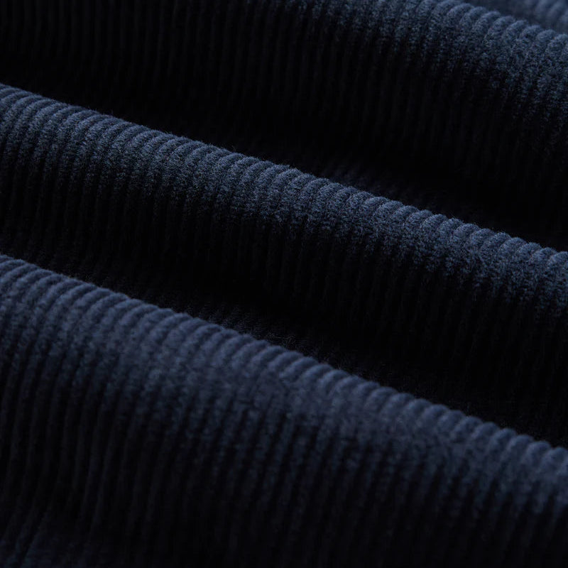 Portuguese Flannel Lobo Navy Cord Shirt Navy Fabric