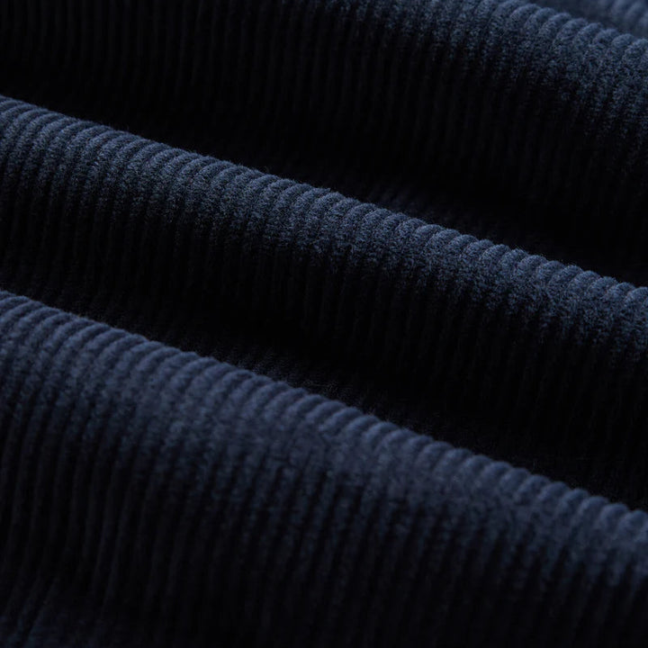 Portuguese Flannel Lobo Navy Cord Shirt Navy Fabric