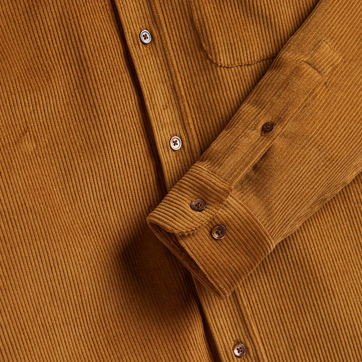 Portuguese Flannel Lobo Prairie Cord Shirt Prairie Cuff Detail
