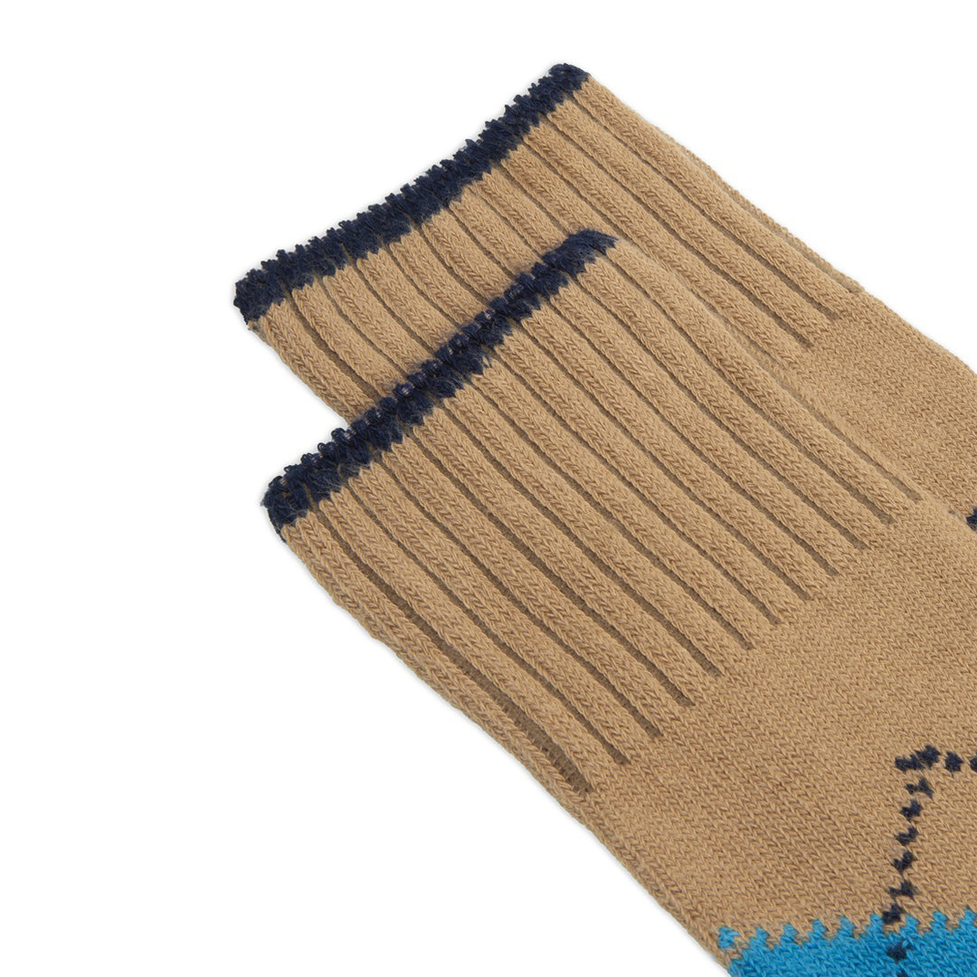 Luosto Argyle Socks Camel