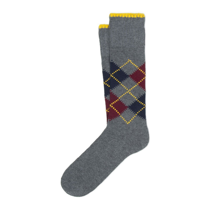 Luosto Argyle Socks Grey