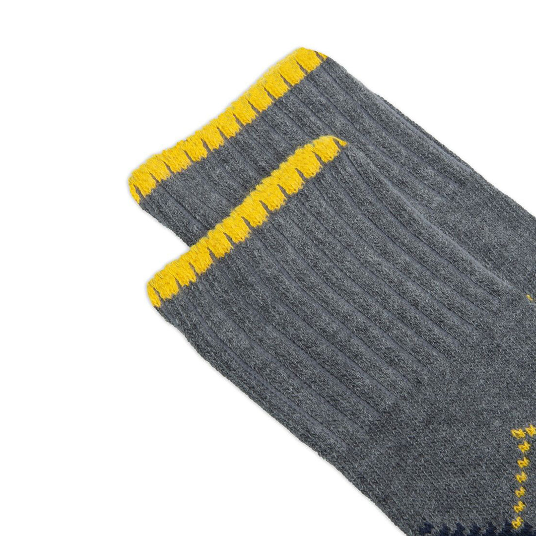 Luosto Argyle Socks Grey