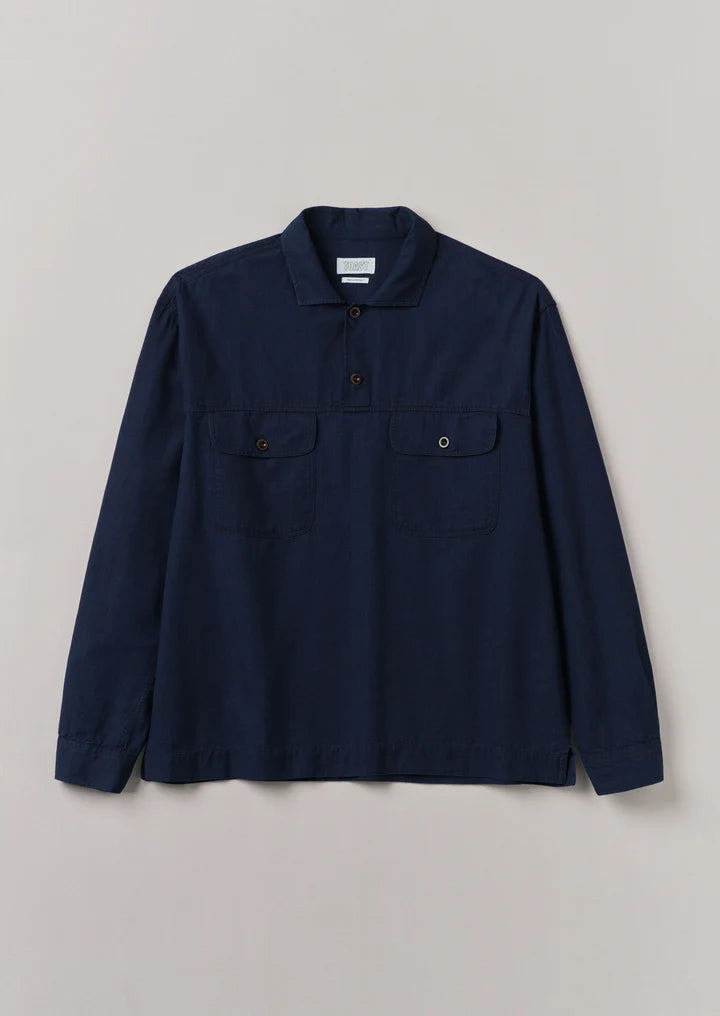 Pullover Workwear Shirt Indigo.