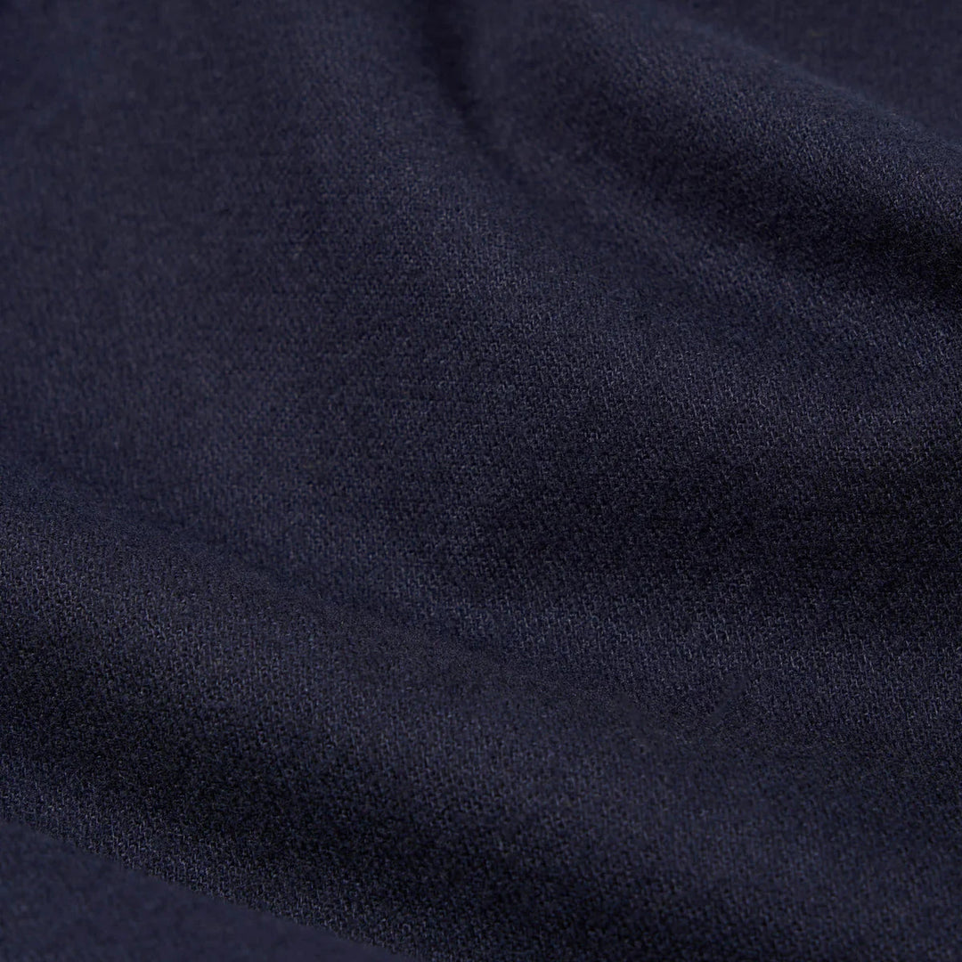 Military Chino Brushed Moleskin Navy Fabric