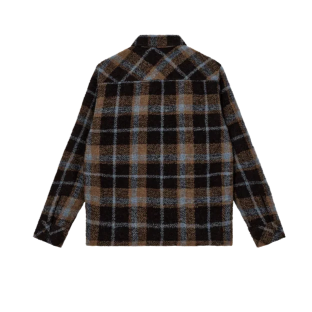 Blake Alfa Overshirt Brown Latte Check