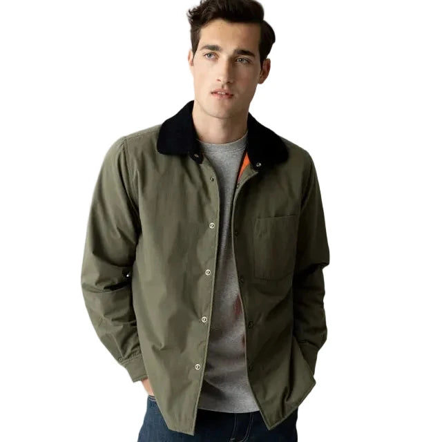 Mos Mosh Gallery Callum Jacket Olive Night Model Image
