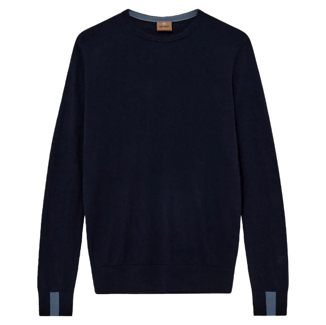 Mos Mosh Gallery MMG Adam Soft Knit Navy Front