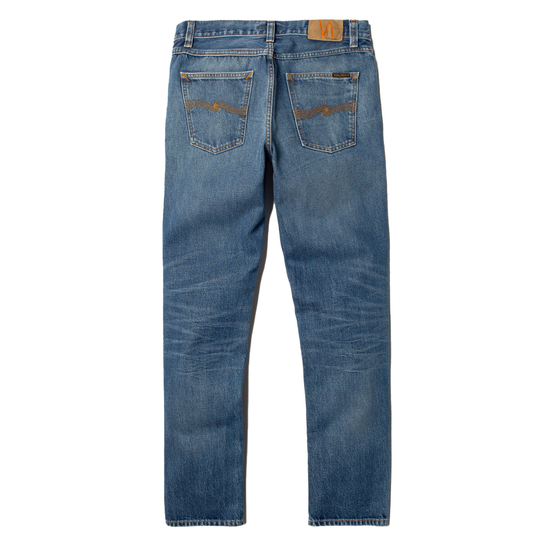 Nudie Jeans Gritty Jackson Blue Traces Back Image