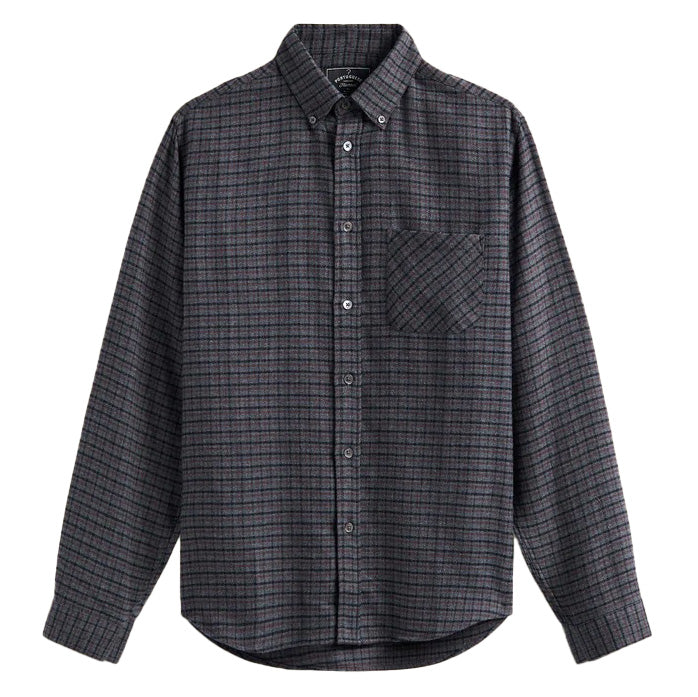 Port Check Flannel Shirt Grey Mullti