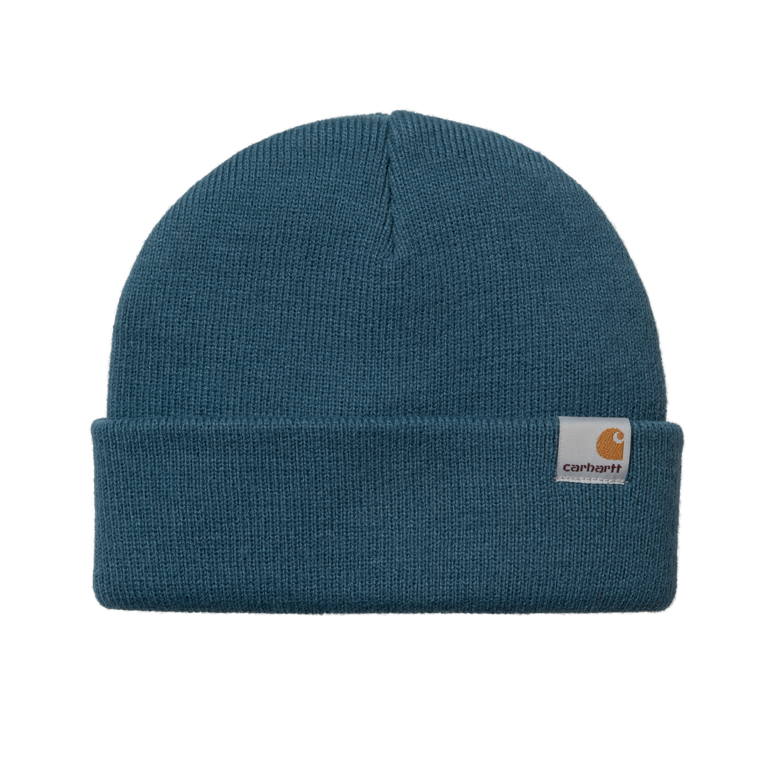 Carhartt WIP Stratus Low Hat Prussian Blue Front View Image