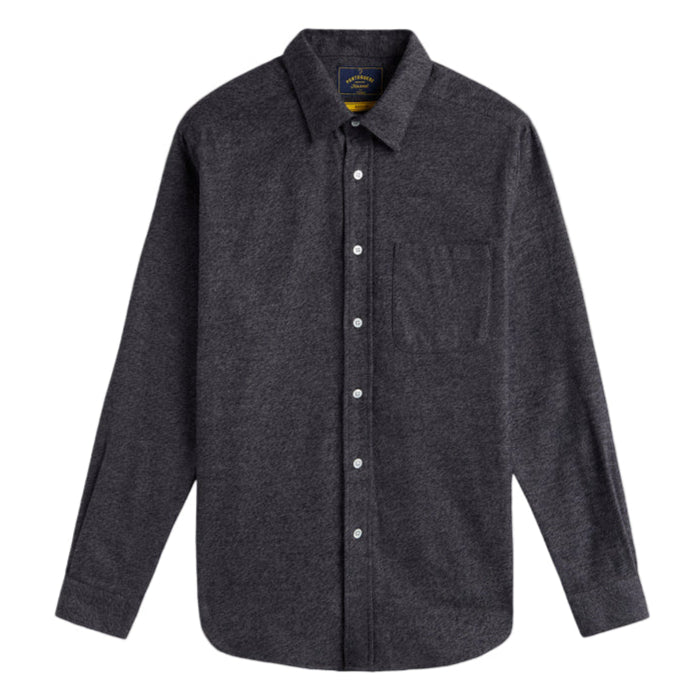 Portuguese Flannel Teca Grey Flannel Shirt Grey