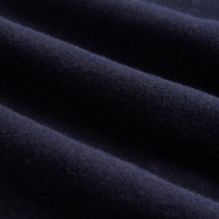 Portuguese Flannel Teca 2.0 Flannel Shirt Navy Fabric