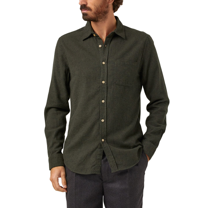 Teca Flannel Shirt Forest Green