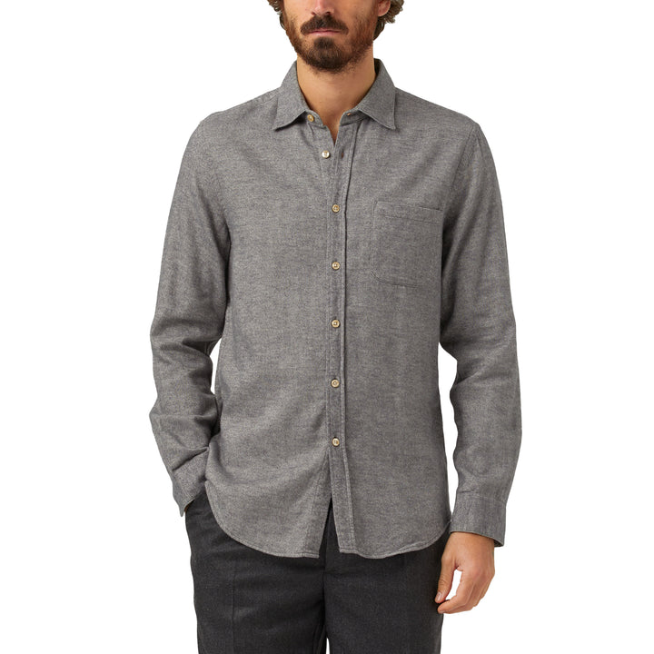 Teca Flannel Shirt Light Grey