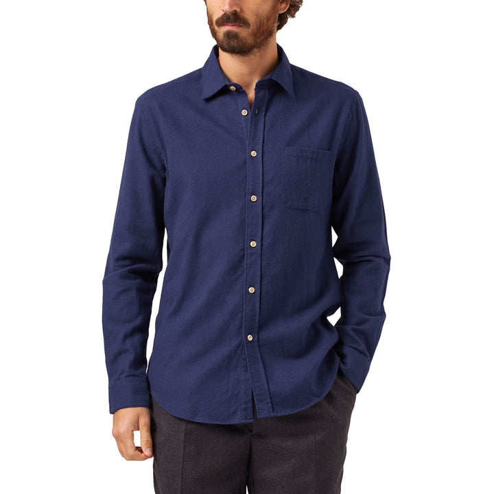 Teca Flannel Shirt Navy