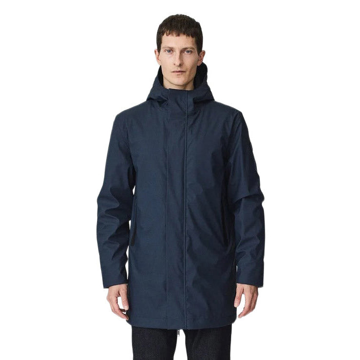 Tanta Rainwear Monetine Waterproof Jacket Navy Model Front
