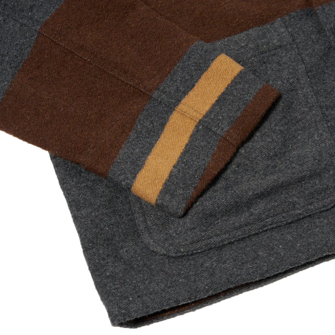 Merchant Jacket Blanket Wool Mix Charcoal