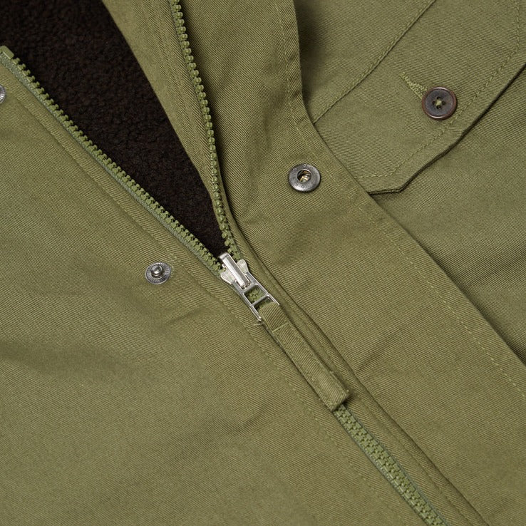 Universal Works Reversible N1 Jacket Light Olive Front Detail