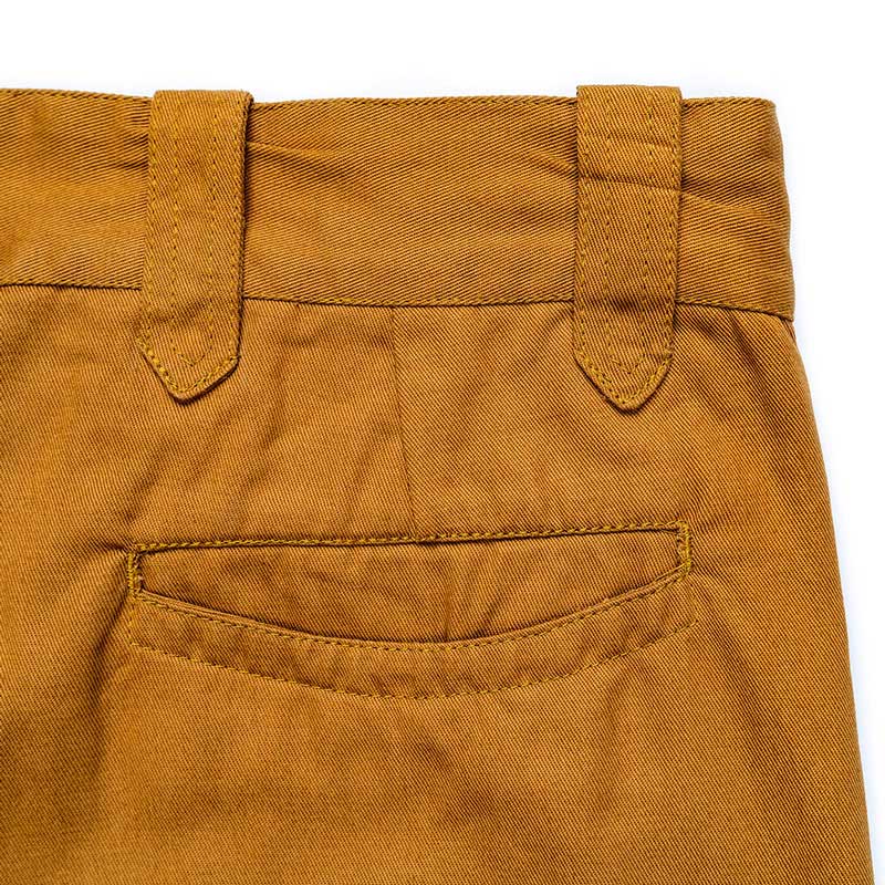Yarmouth Oilskins The Work Trouser Khaki Back Pocket Detail