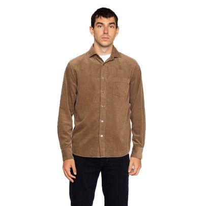 Alden Corduroy Shirt Brown Latte - Merchant Menswear