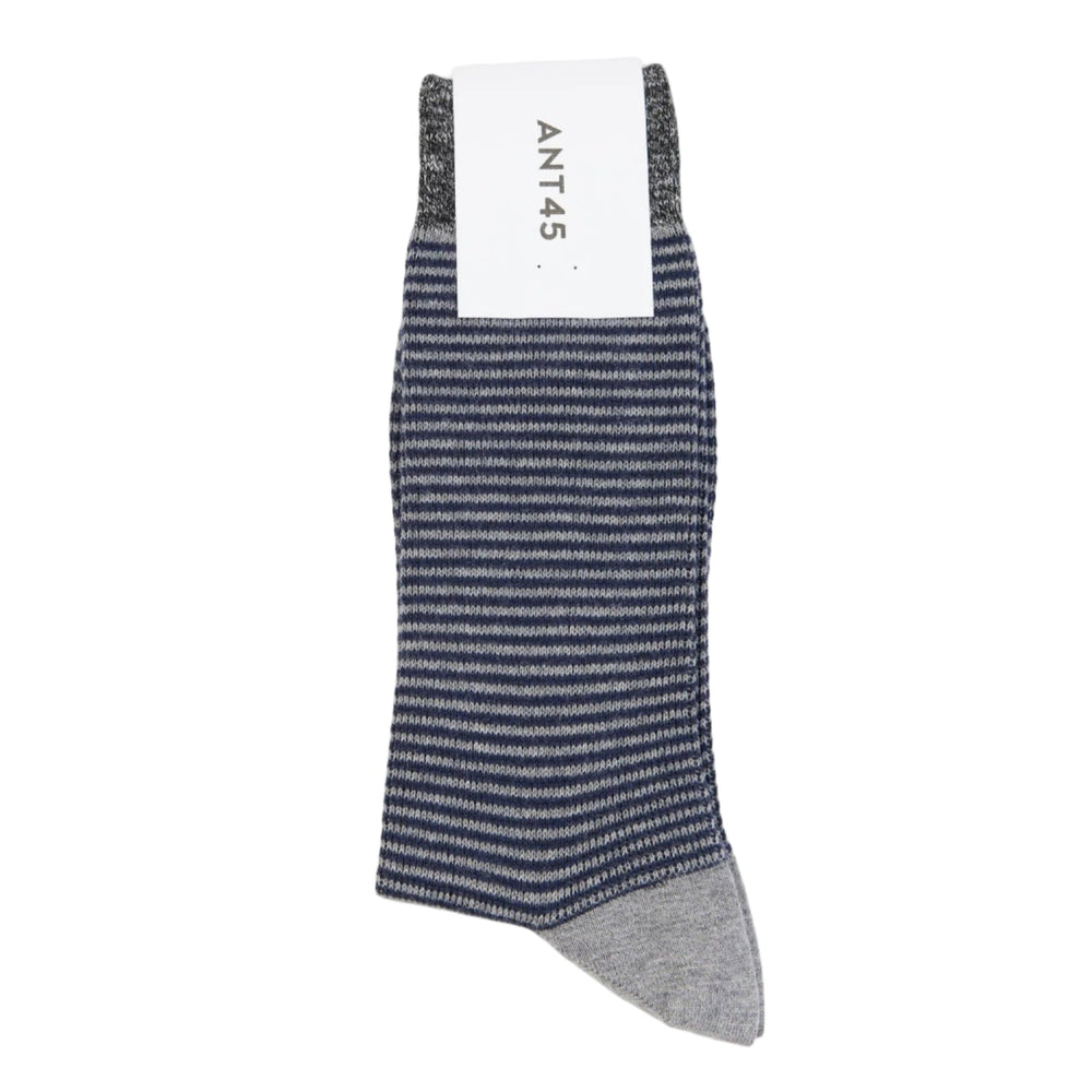 ANT45 Boston Socks Light Grey - Merchant Menswear