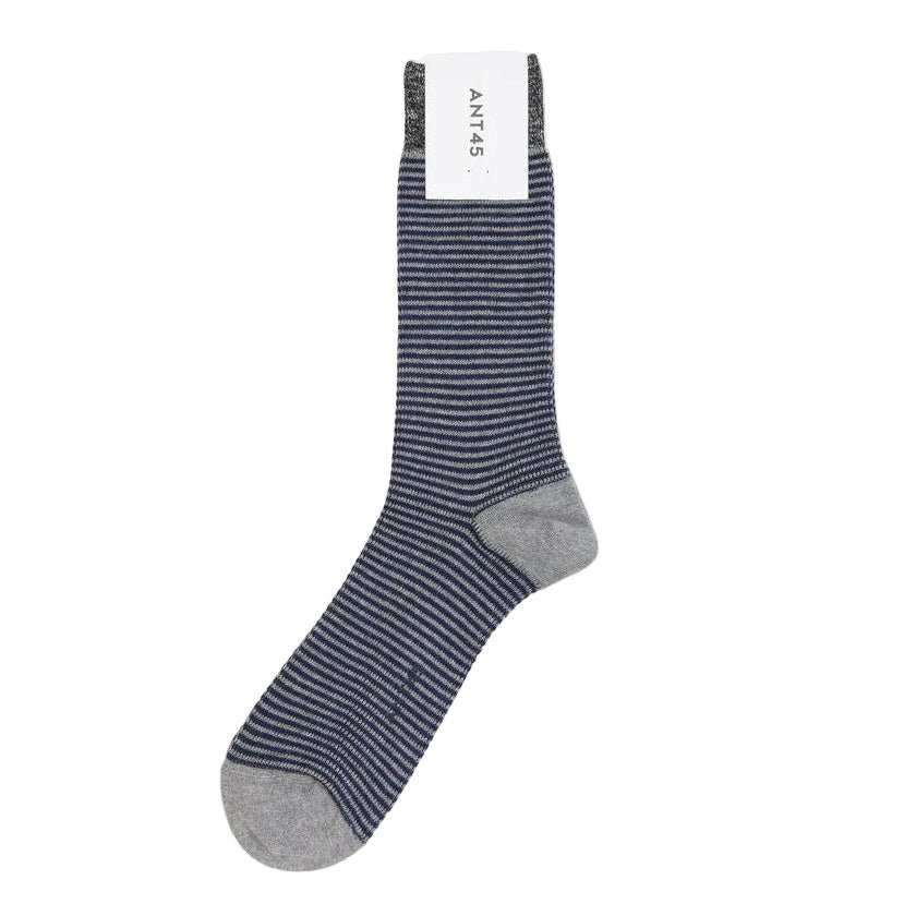 ANT45 Boston Socks Light Grey - Merchant Menswear
