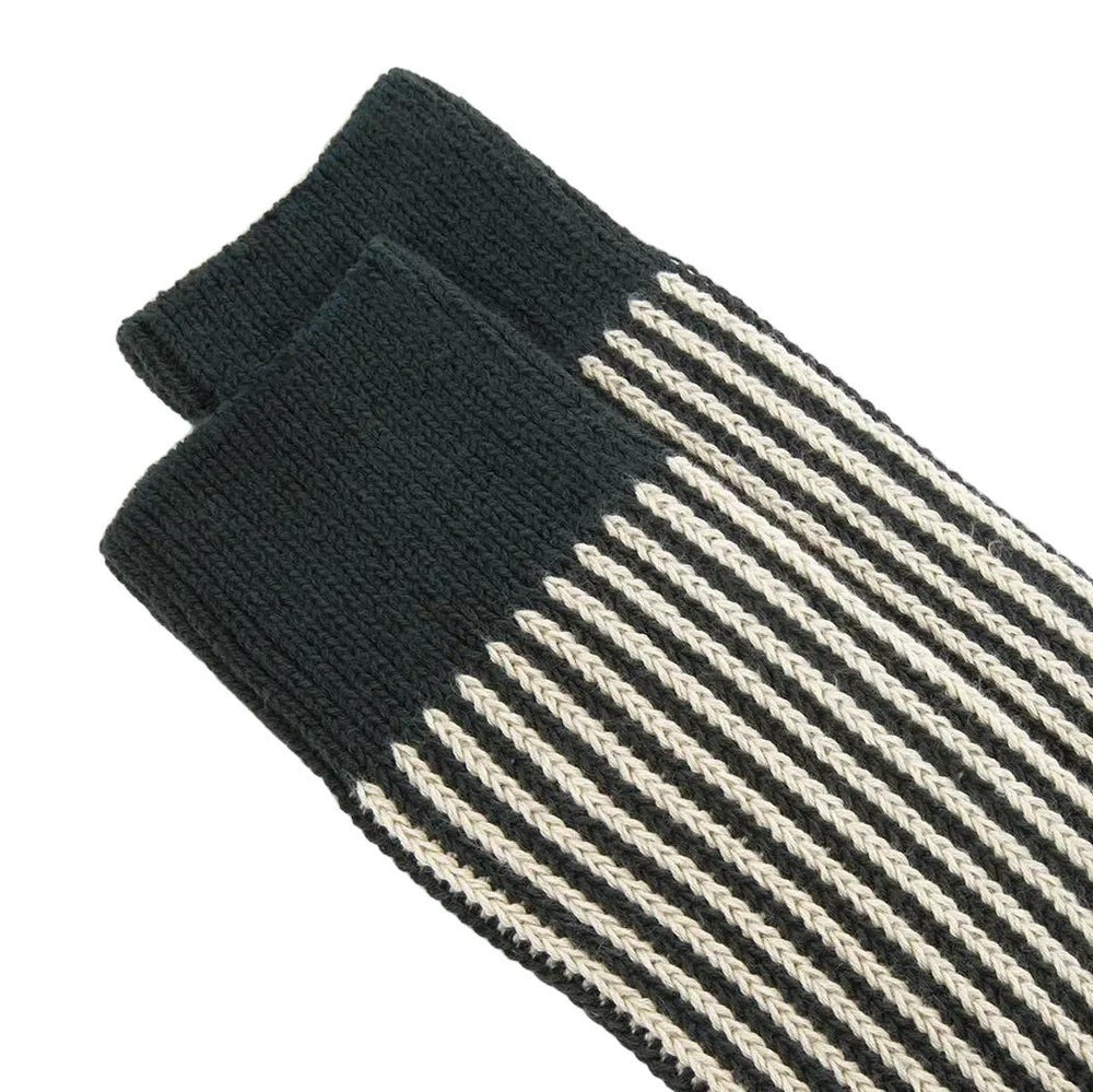 ANT45 Capri Stripe Socks Dark Green - Merchant Menswear